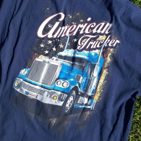 Hurry! Store Close Next Week!!✨️💙American Trucker T for Unusex💙✨️ - Picture 2 of 4
